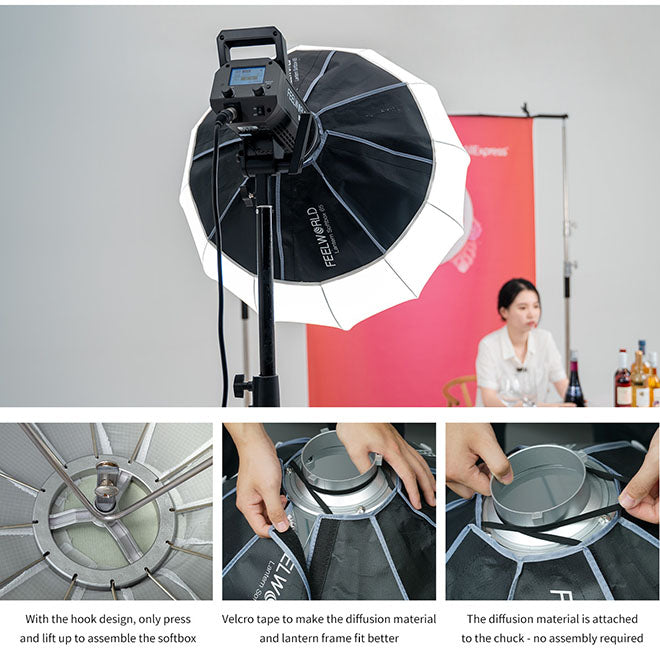 filmstudie belysning softbox