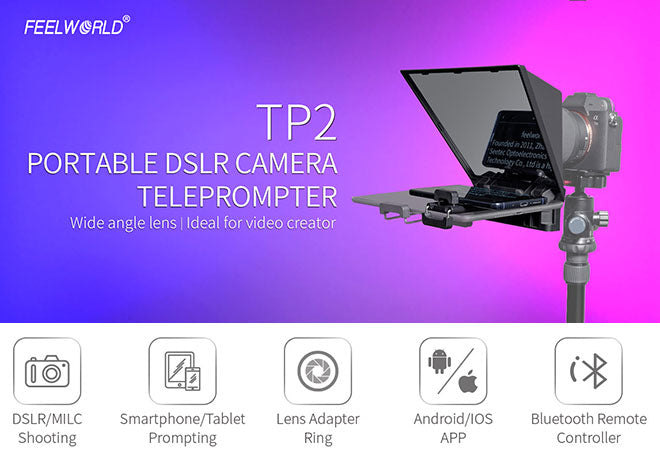 FEELWORLD TP2ポータブルスマートフォンタブレットプロンプタープロンプター–feelworld公式ストア
