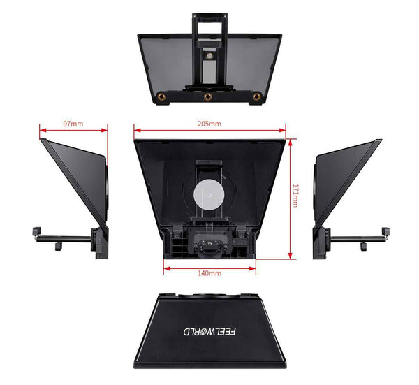 FEELWORLD Prompter pentru tablete pentru smartphone de 8 "