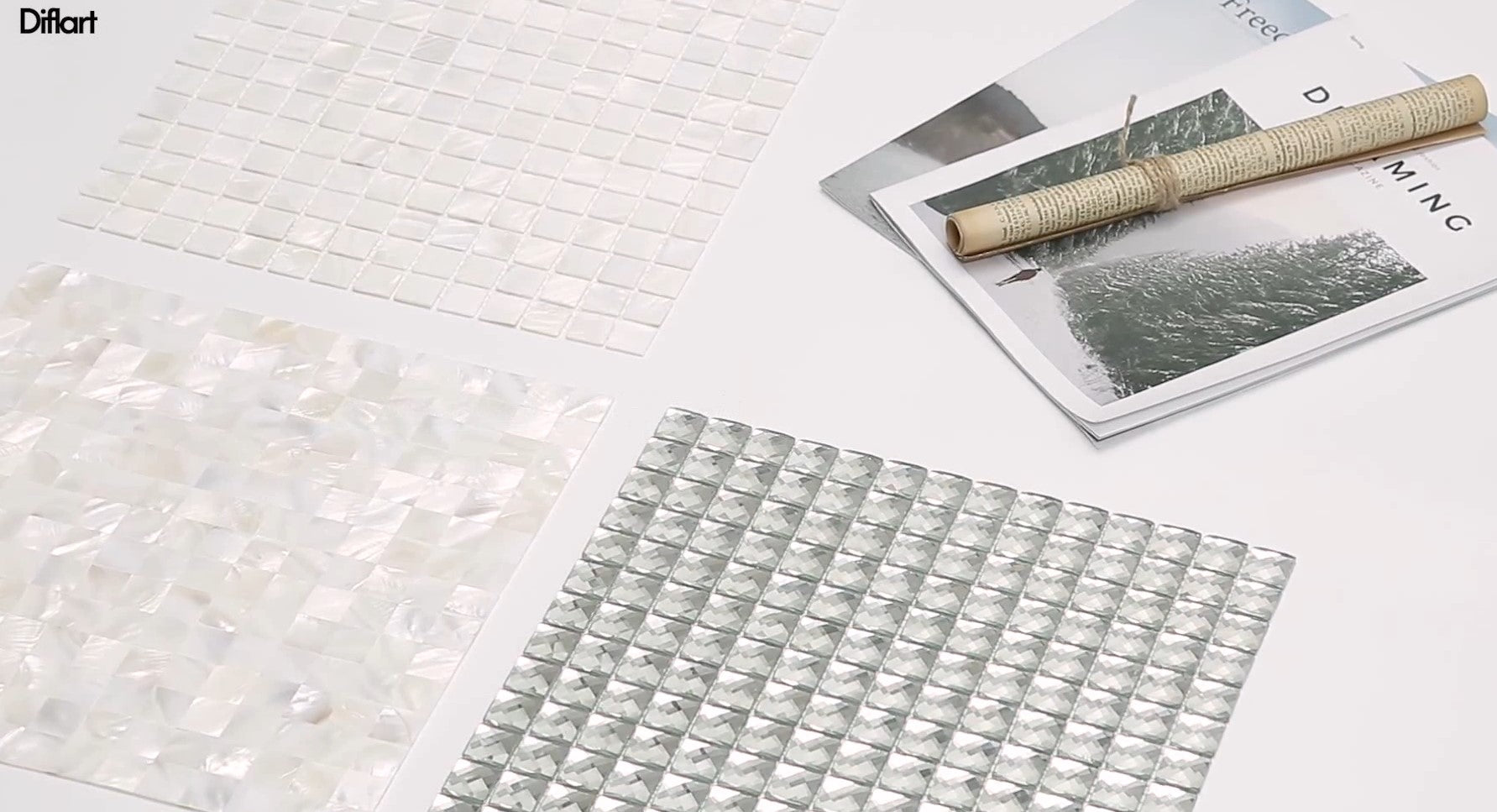 pearl shell mosaic tile
