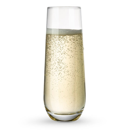 Stemless Champagne Flutes, 9.4 Oz, Set of 8