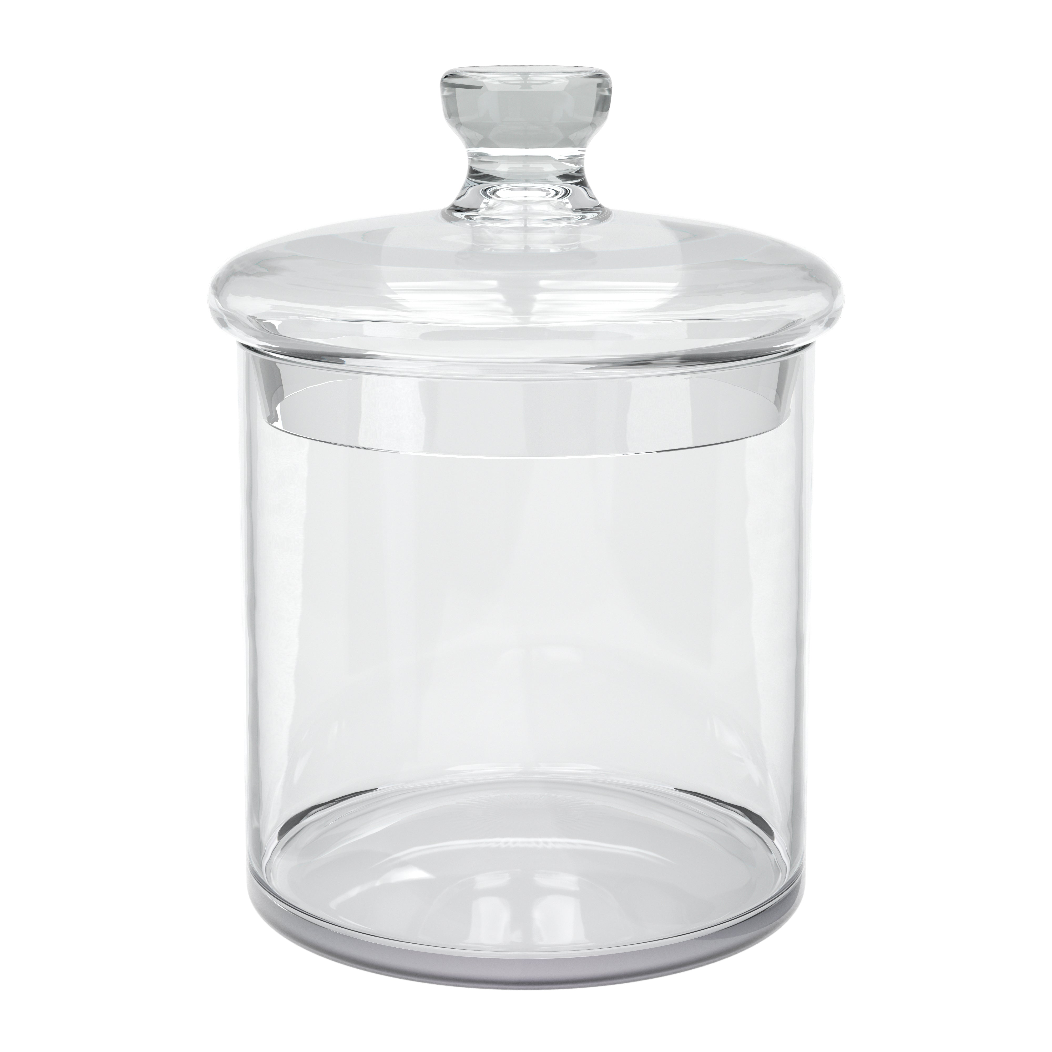 Glass Apothecary Jars, 36 oz, Set of 2