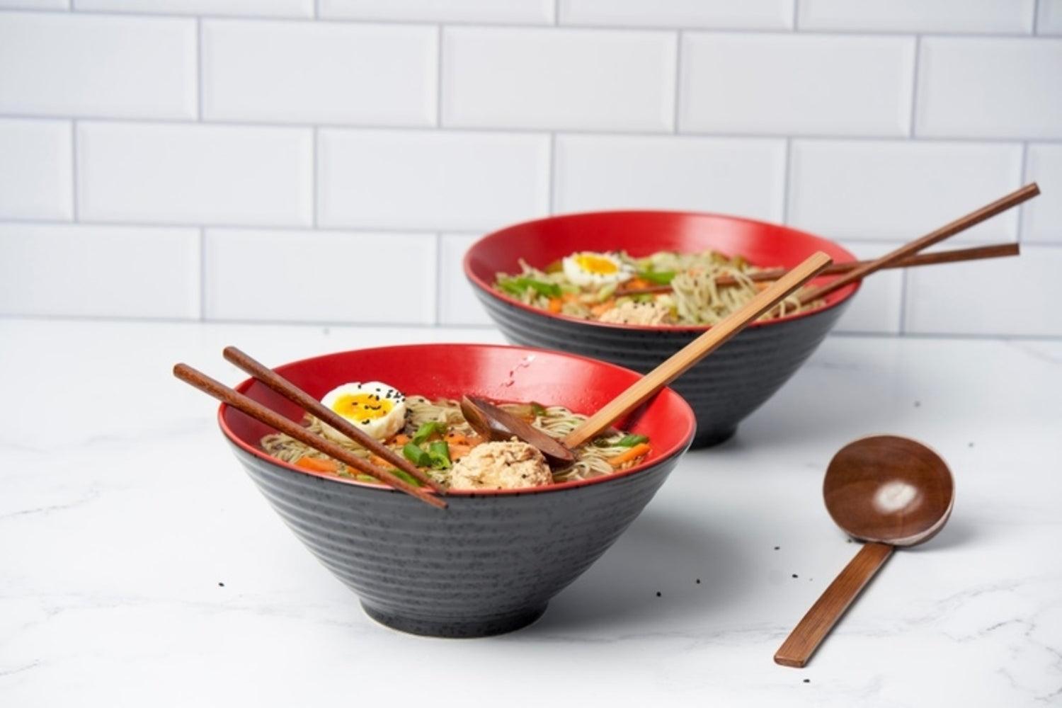 Japanese Ramen Bowls, 60 oz, Set of 2