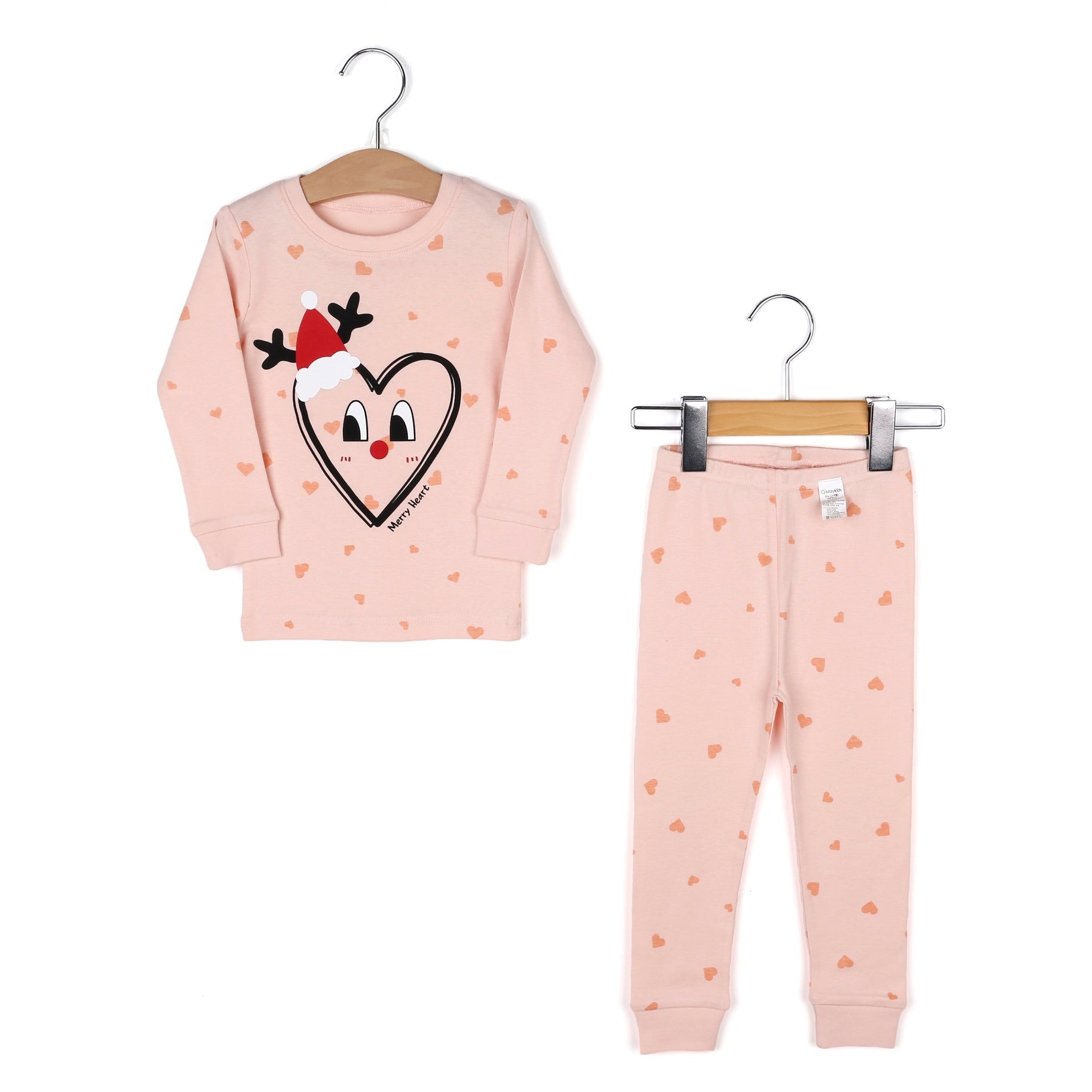 Maykids | Holiday Heart Organic Pajama Set