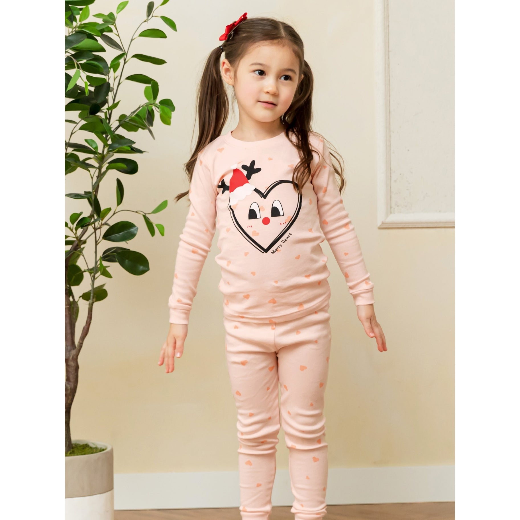 Maykids | Holiday Heart Organic Pajama Set