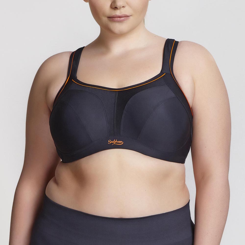 Sculptresse by Panache Plus Size Underwire Sports Bra 9441 Black