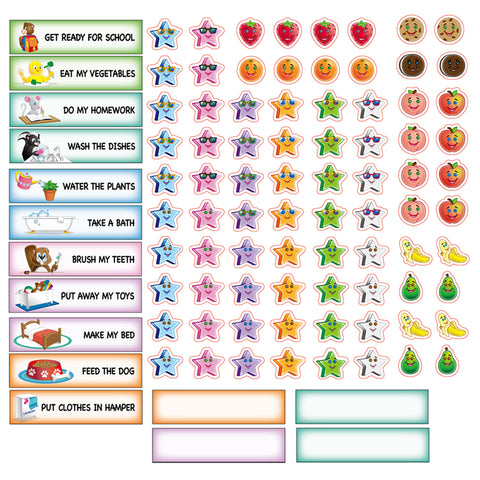 CHORE CHART Magnetic Dry Erase Responsibility Rewards Board For Kids By ALOMAR 