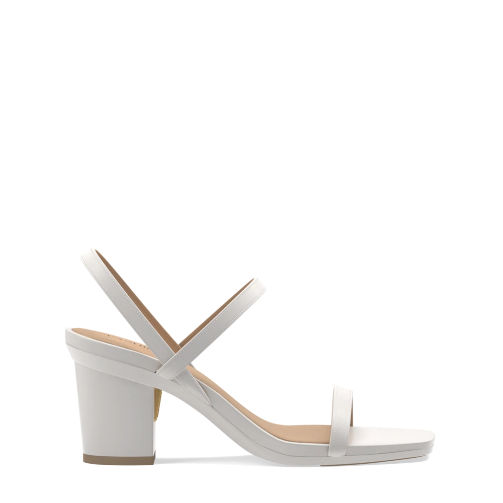 The Miranda - White + Block Heel Kit 3 White-FINAL SALE