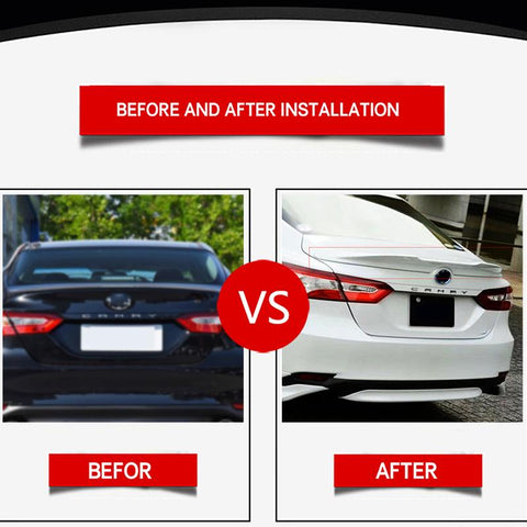 NINTE Toyota Camry 2018-2020 TRD Style ABS Painted Trunk Spoiler Rear Wing
