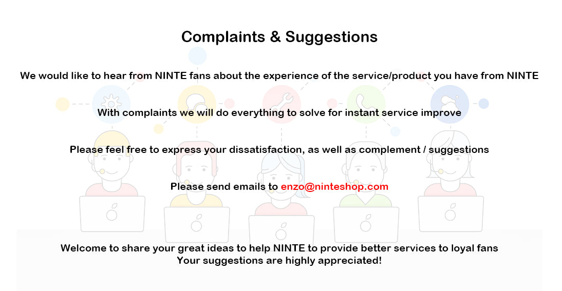 NINTE complaints& suggestions page