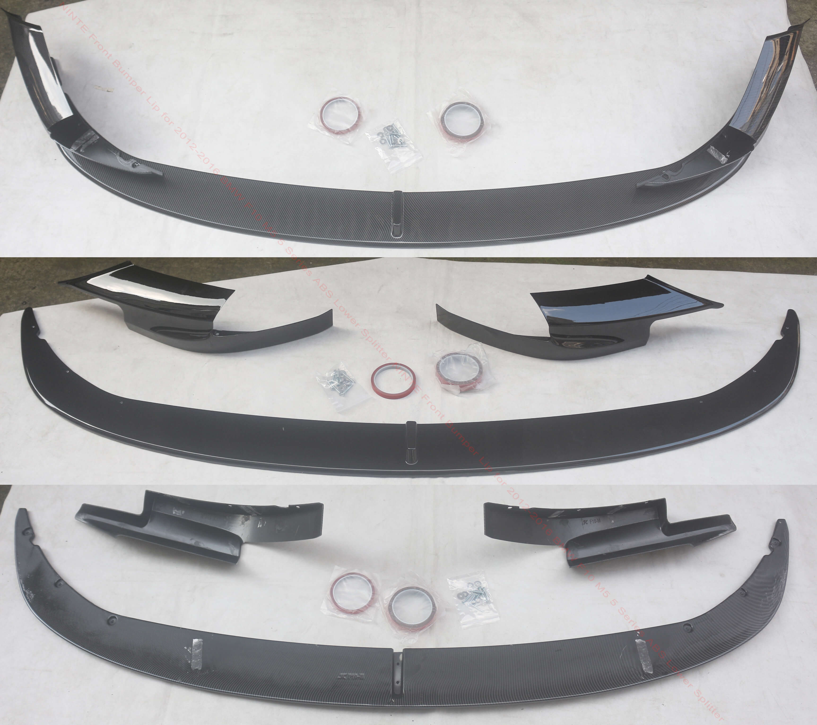 NINTE Front Bumper Lip for 2012-2016 BMW F10 M5