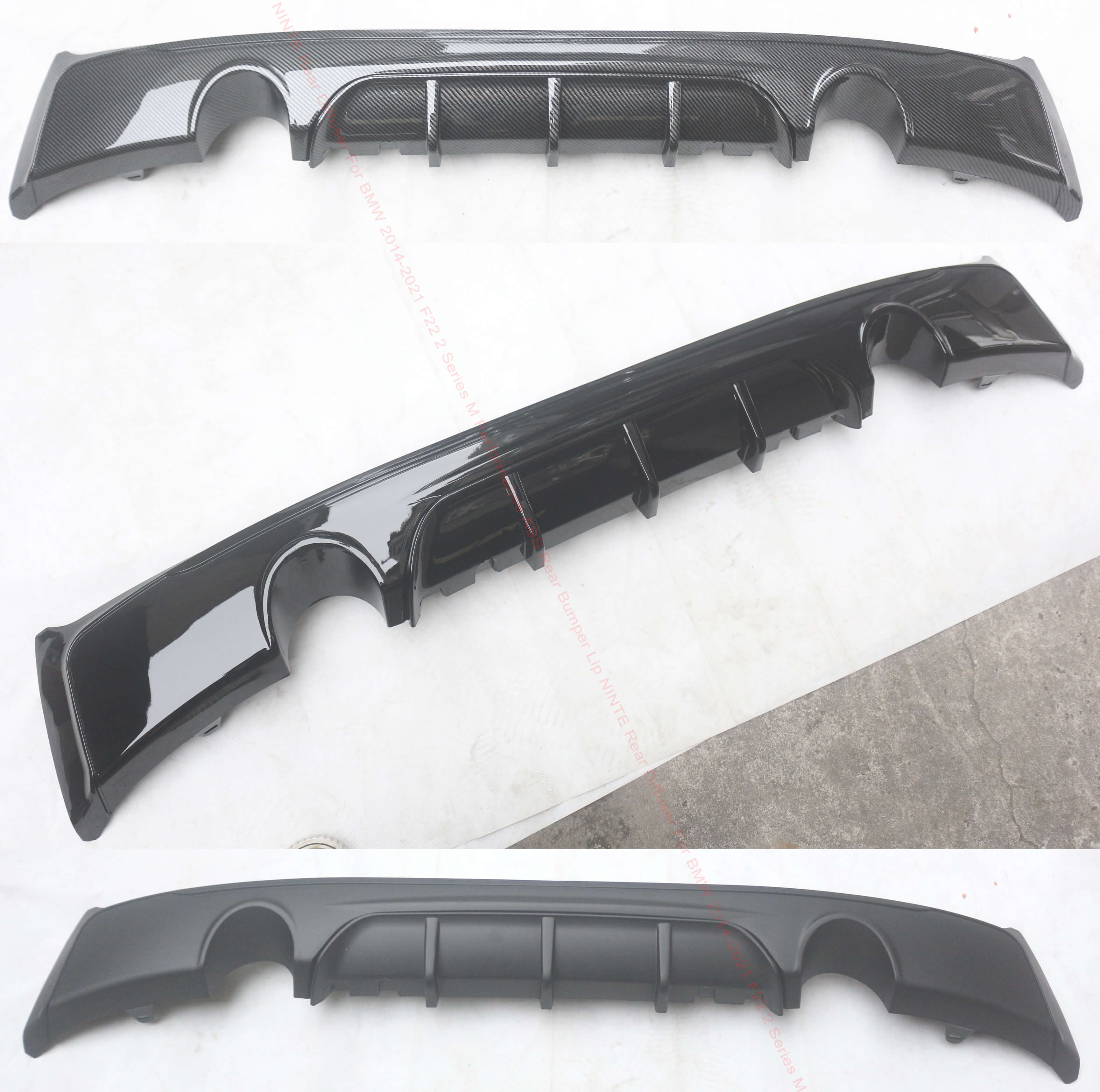 NINTE Rear Diffuser For BMW 2014-2021 F22 2 Series M Performance ABS