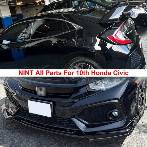 NINT_All_Parts_For_10th_Honda_Civic_Front_lip_Side_Skirts_Rear_Spoiler