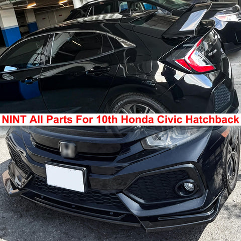 NINT_All_Parts_For_10th_Honda_Civic_Hatchback_Front_lip_Side_Skirts_Rear_Spoiler