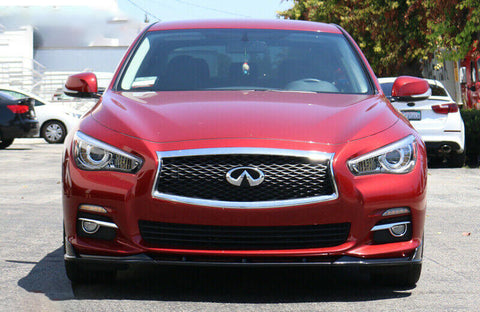 NINTE INFINITI Q50 Base Model 2014-2017 3 PCS ABS Painted Front Bumper Lip