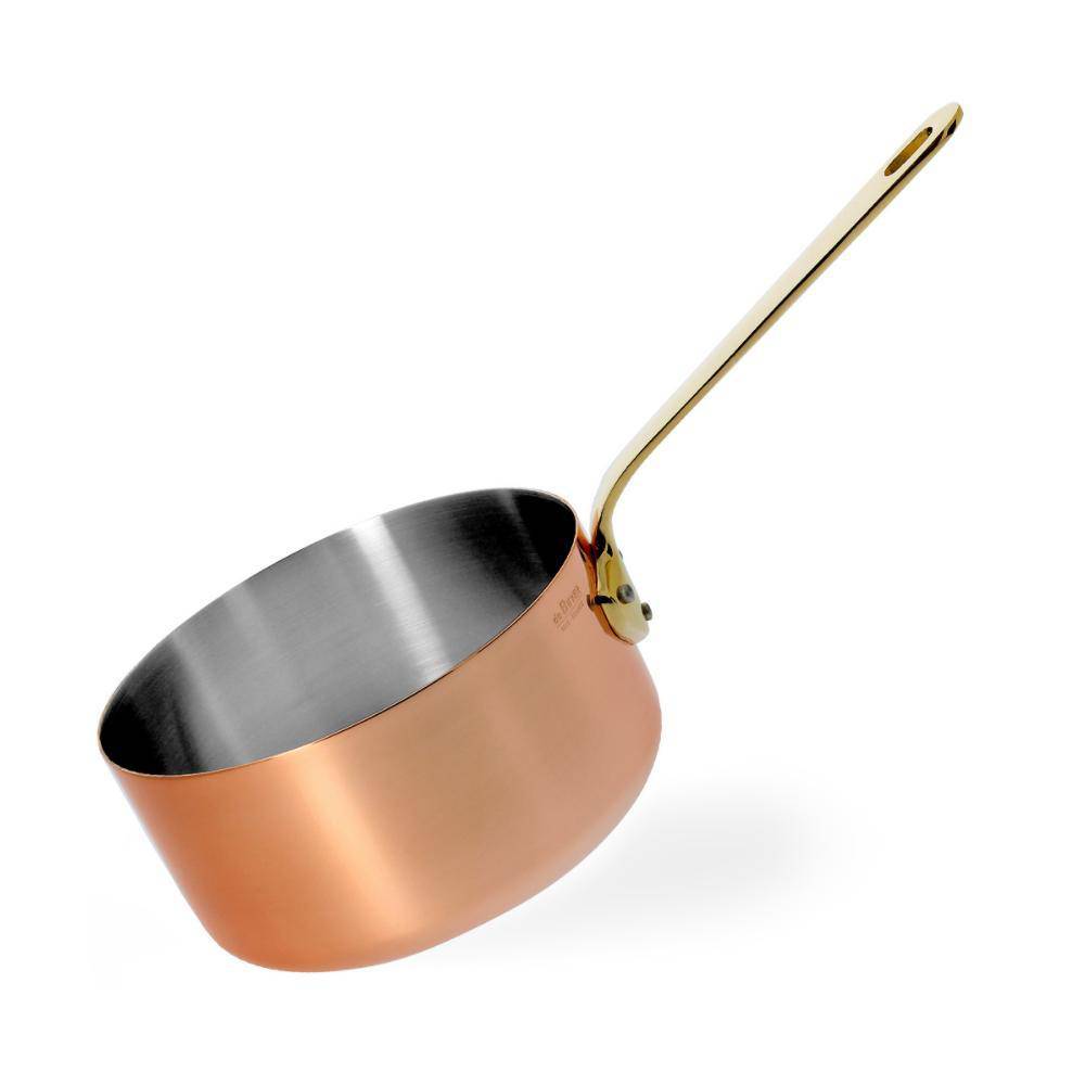 de Buyer Inocuivre Copper Saucepan With Bronze Handle, 2.6-Quart