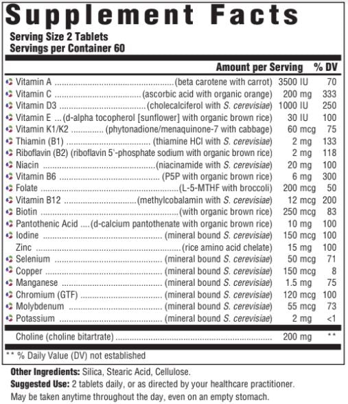 Innate Response Men 40+ Multivitamin Iron Free 120 Tablets