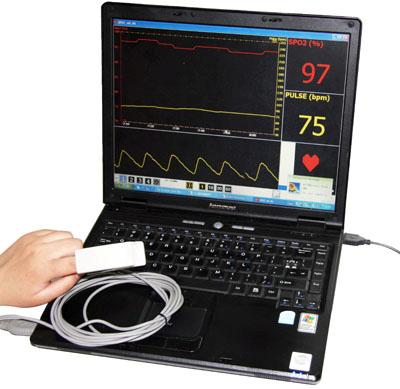 CONTEC CMS-P PC-based pulse oximeter blood oxygen SPO2 monitor+PC software+USB