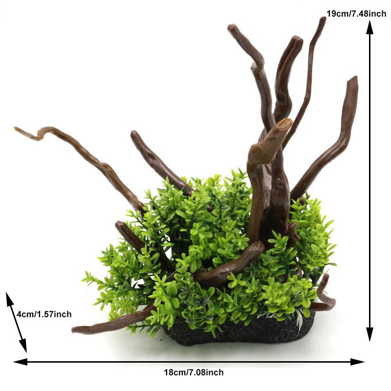 Realistic Artificial Aquarium Spiderwood & Moss