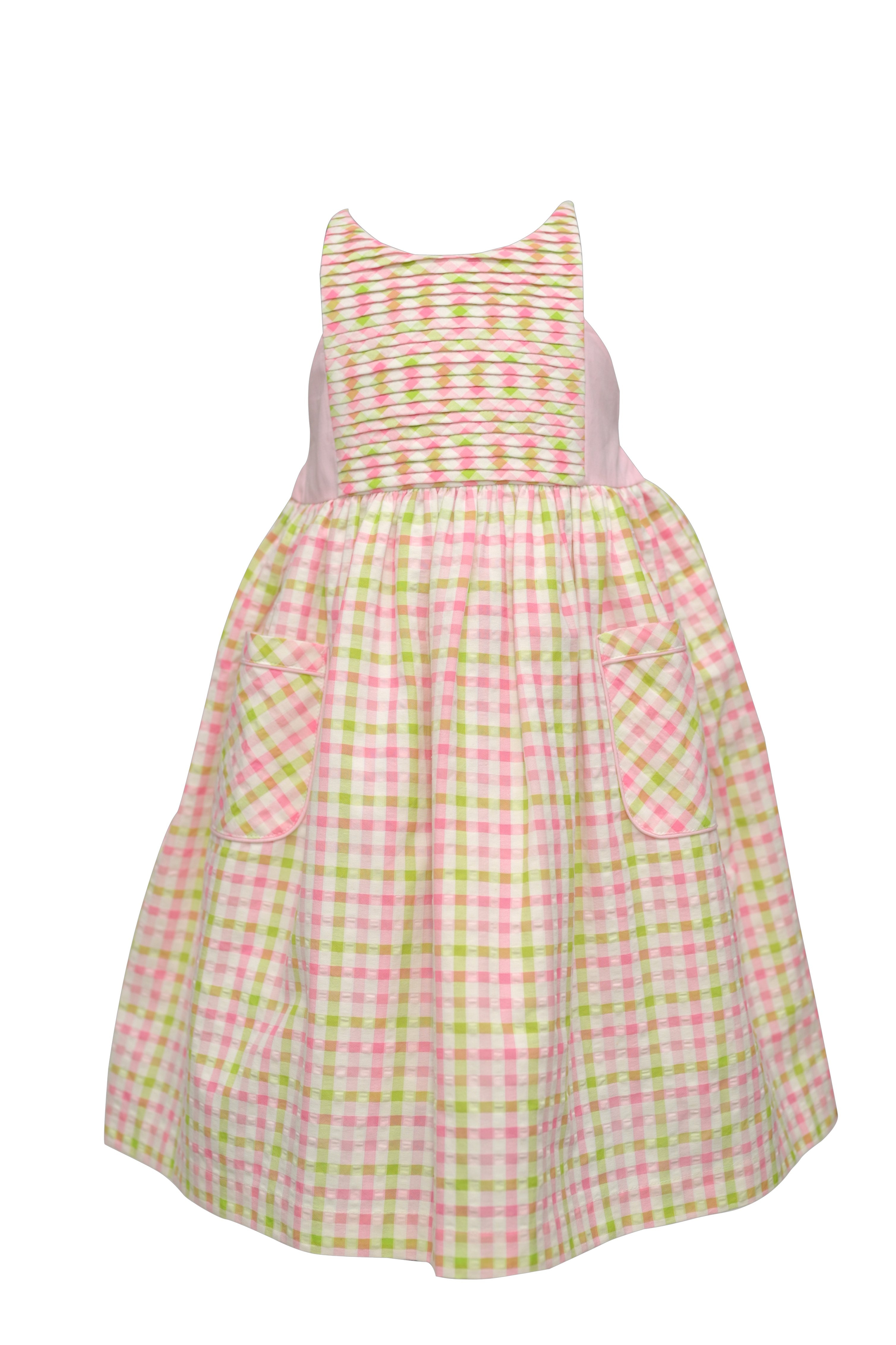 Girls Gingham Check Dress