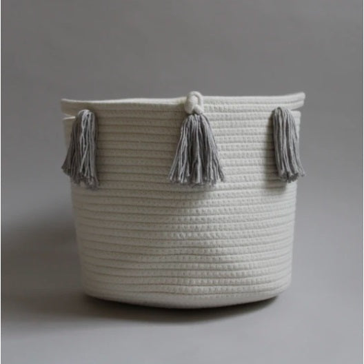 Medium Tassel Basket