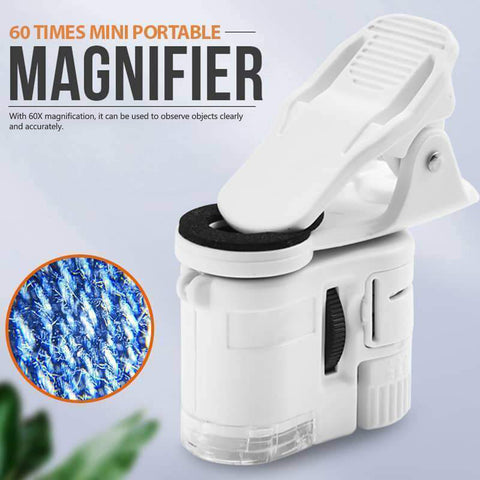 Best ECO Farm 60X 30X LED Light Mini Magnifier High Clear LED Microscope  for Sale 