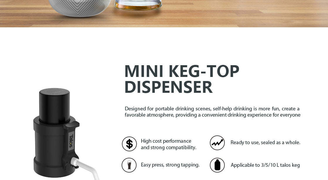 MINI KEG TOP DISPENSER