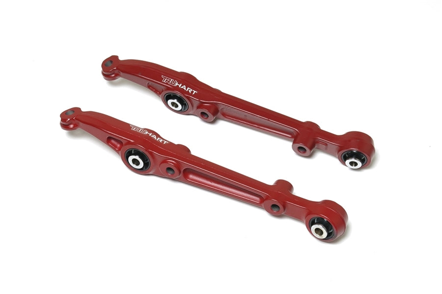 Front Lower Control Arms W/ Pillowball Red For 88-91 Honda Civic 88-91 Honda CRX TruHart