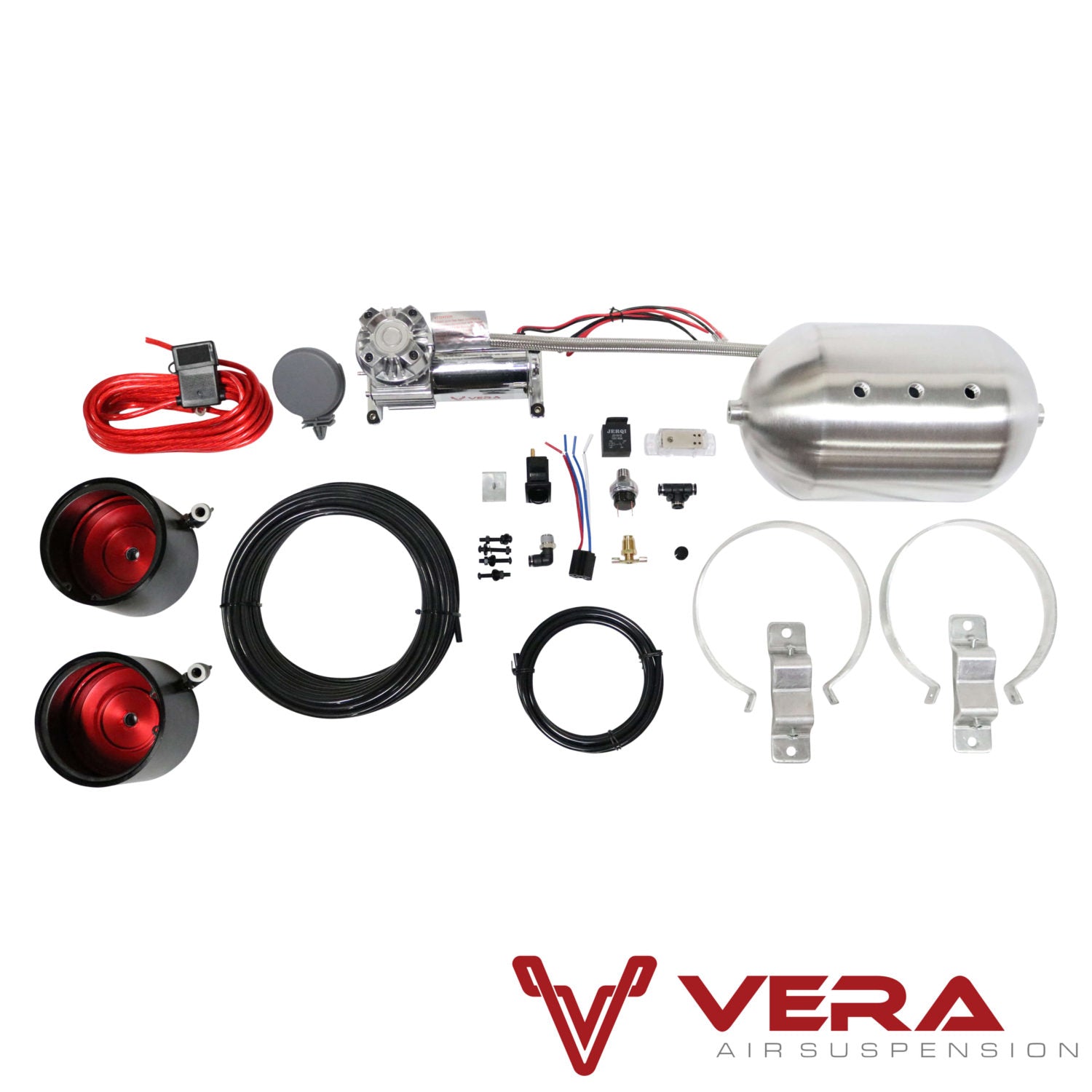 StreetPlus Coilovers w/ Front Air Cups Plus Silver Management For 94-01 Acura Integra 92-00 Honda Civic TruHart