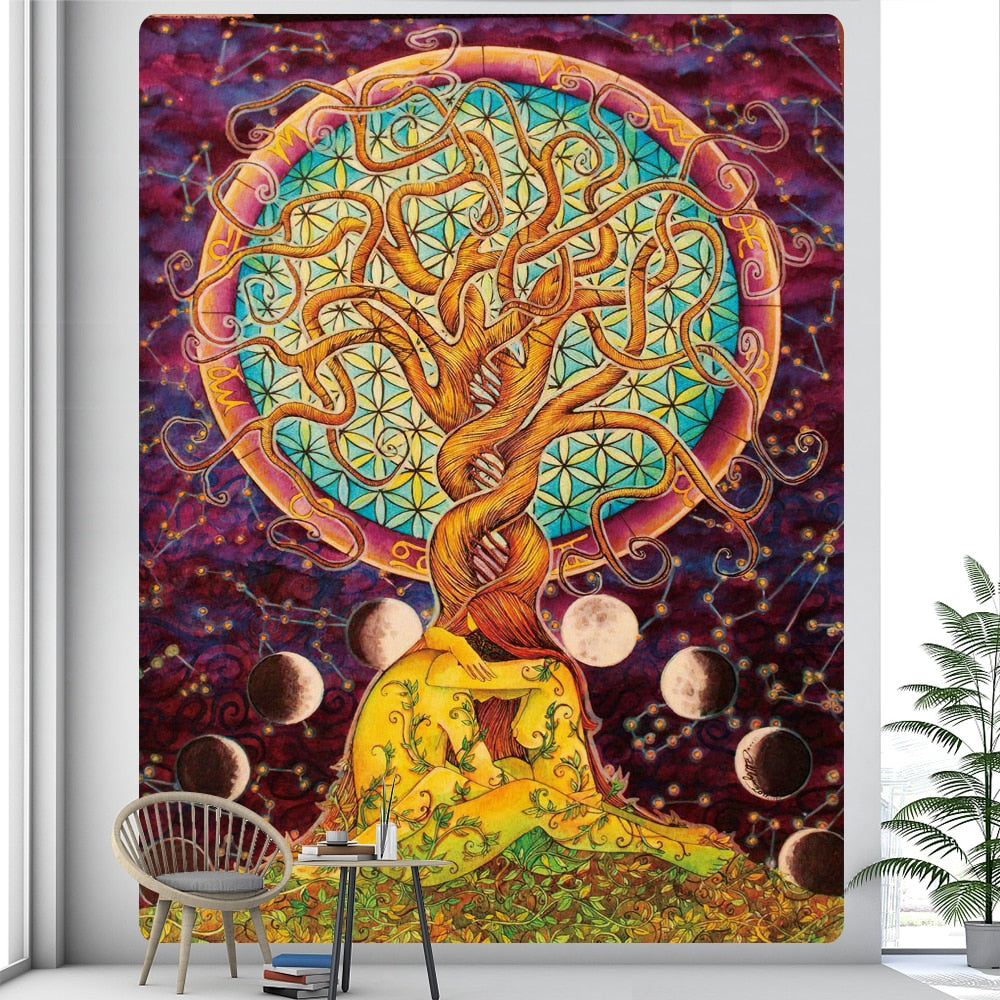 Tree of Life Home Art Tapestry