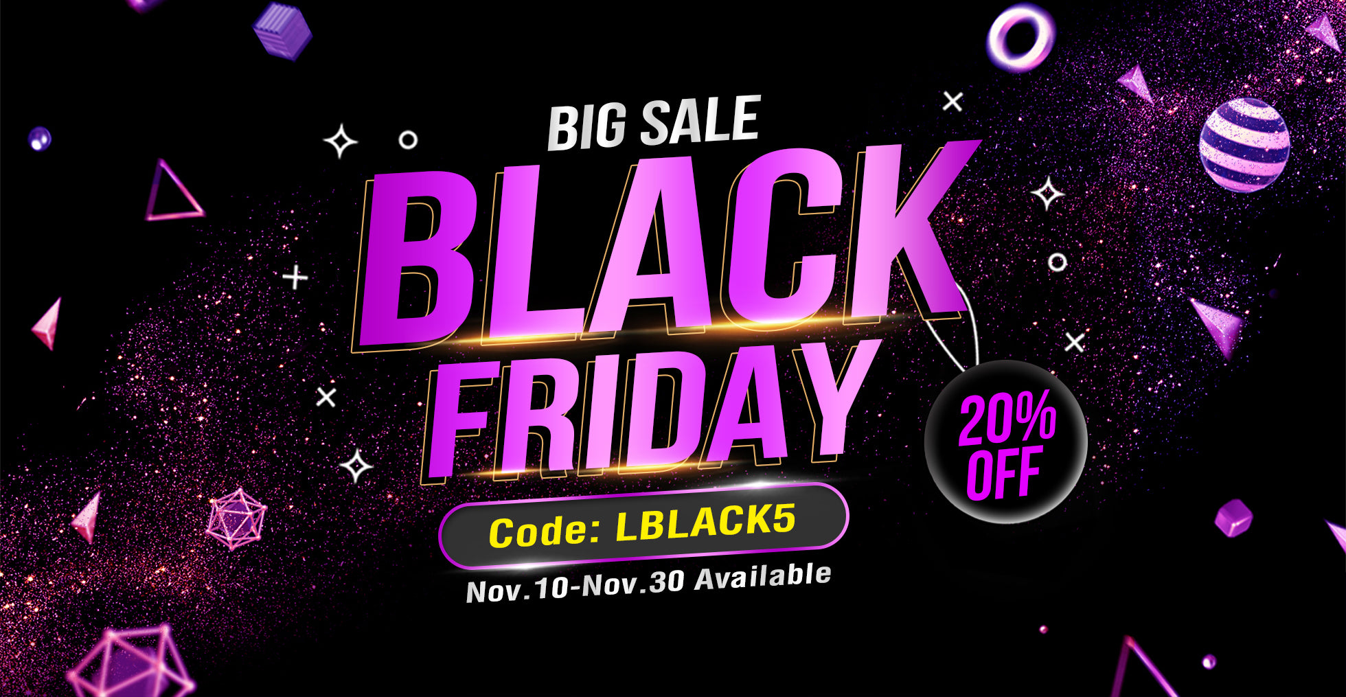 Black Friday 20%Code:LBLACK5