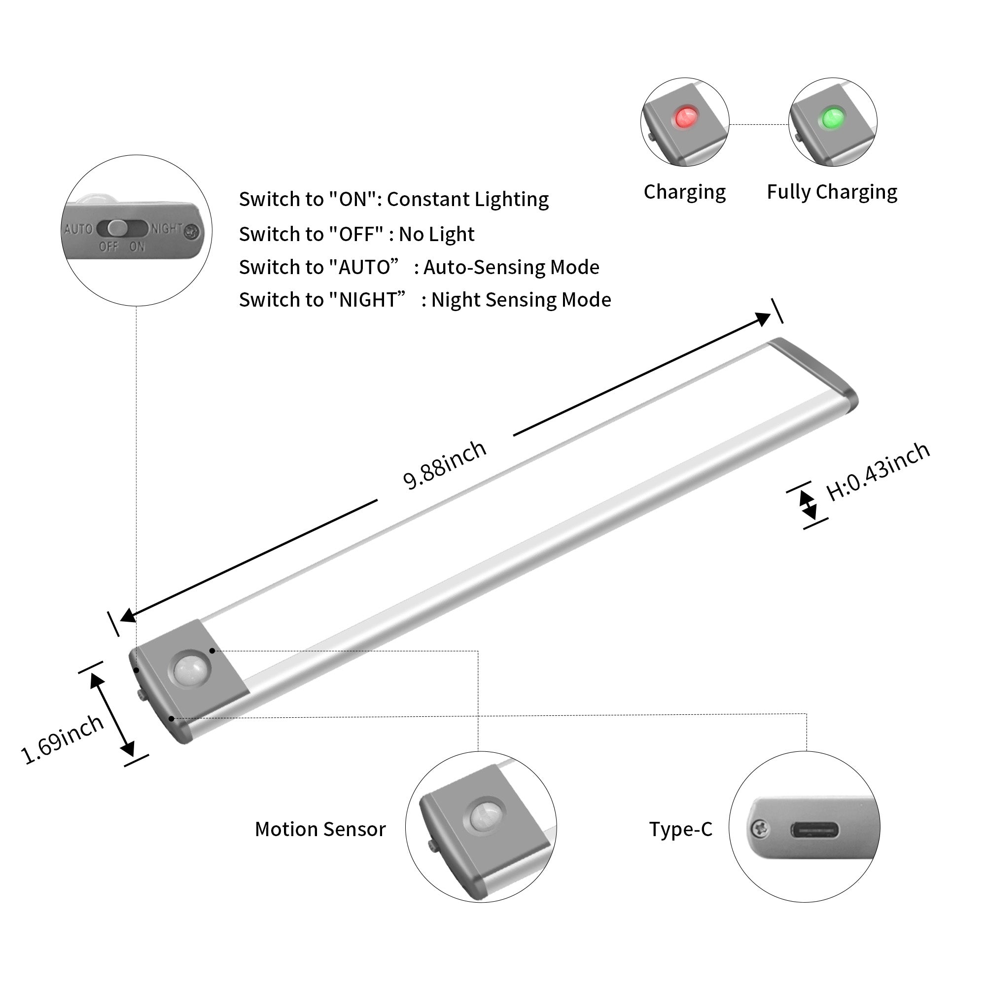 wireless motion sensor light
