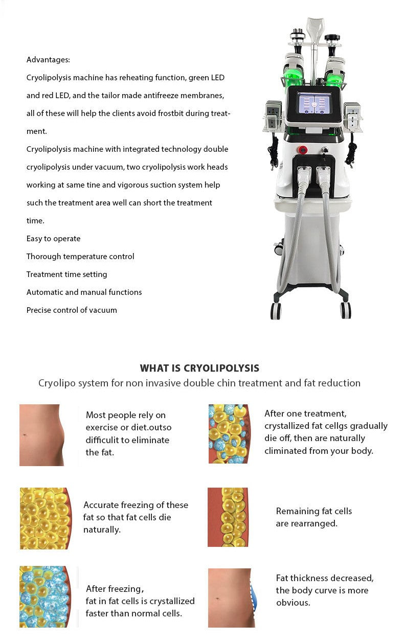 Automatic Cryolipolysis Fat Freezing Machine, For Weight Loss