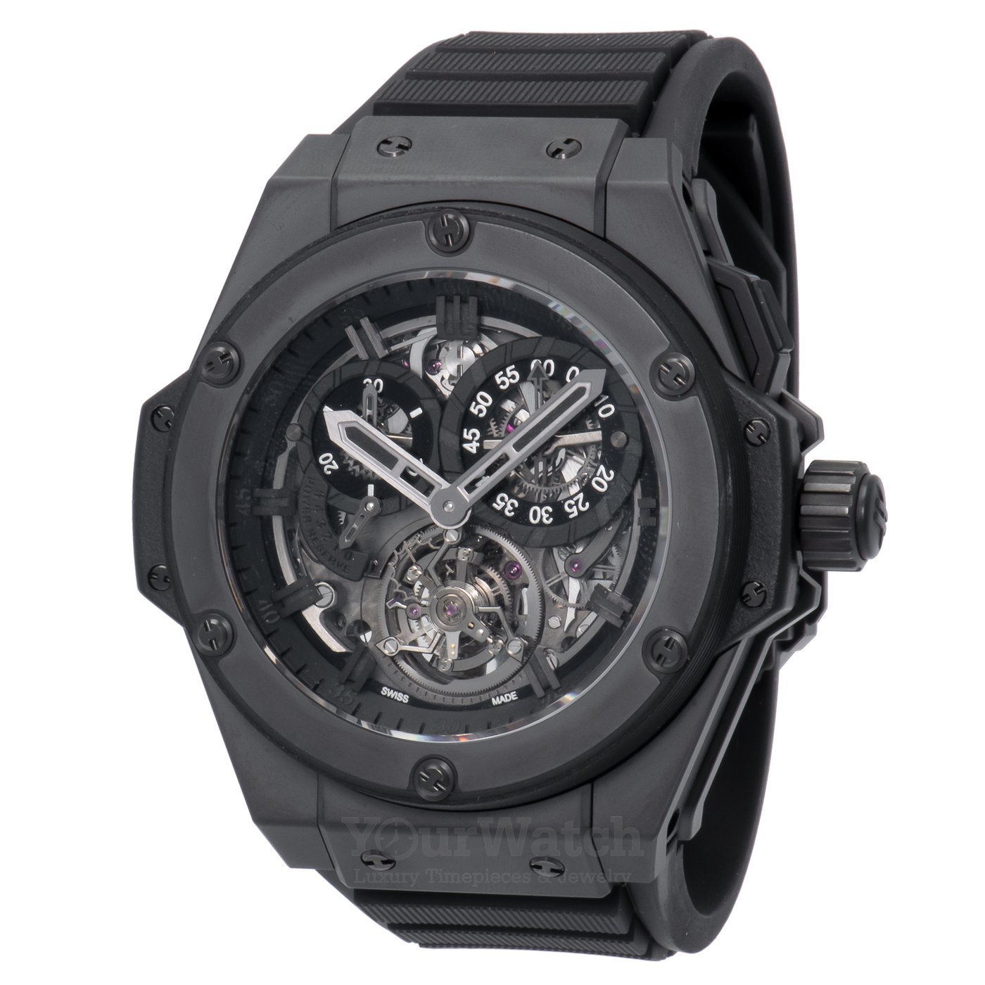 Hublot Big Bang King Power Black Tourbillon Chronograph 48mm Watch 708.CI.0110.RX