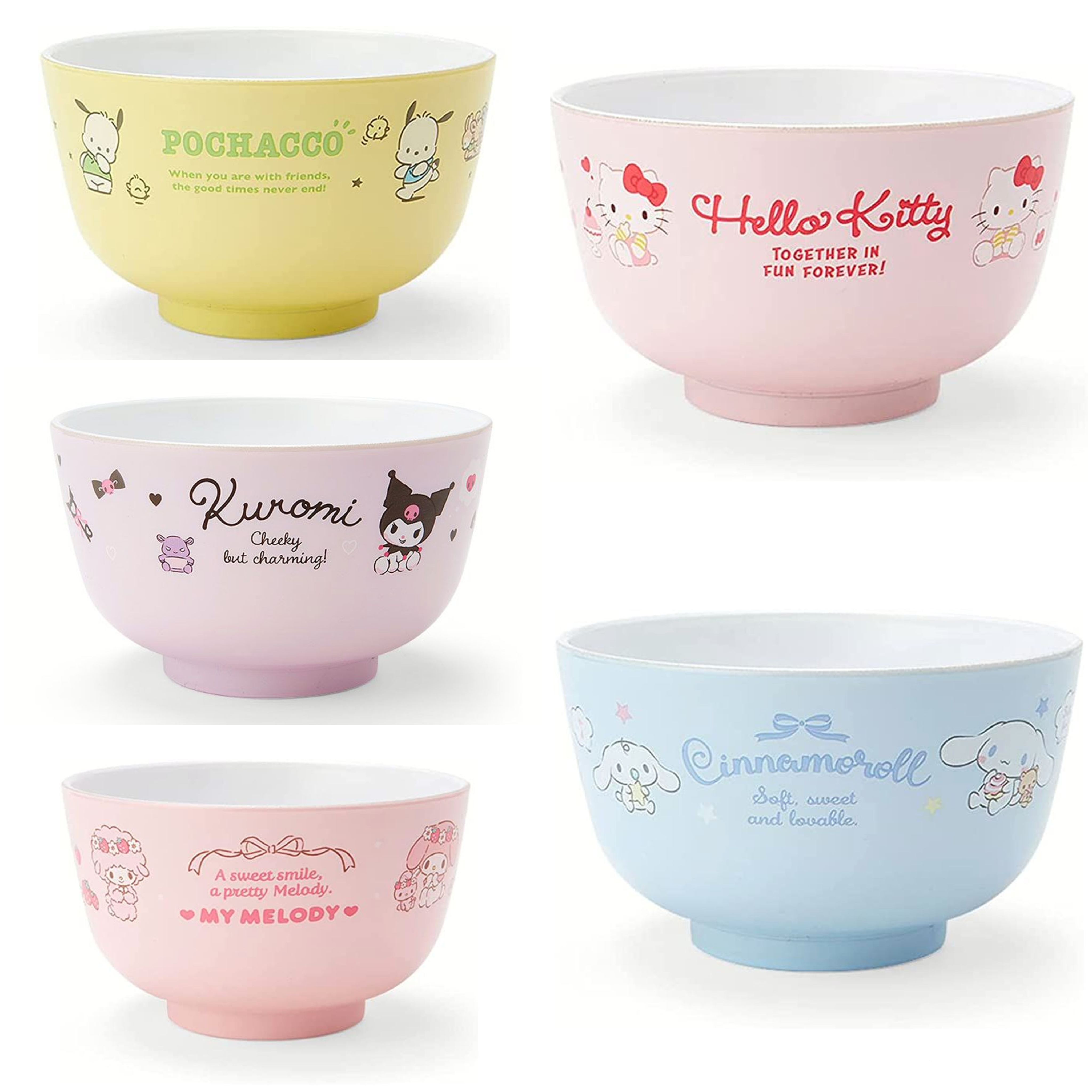 Sanrio Characters Plastic Bowl