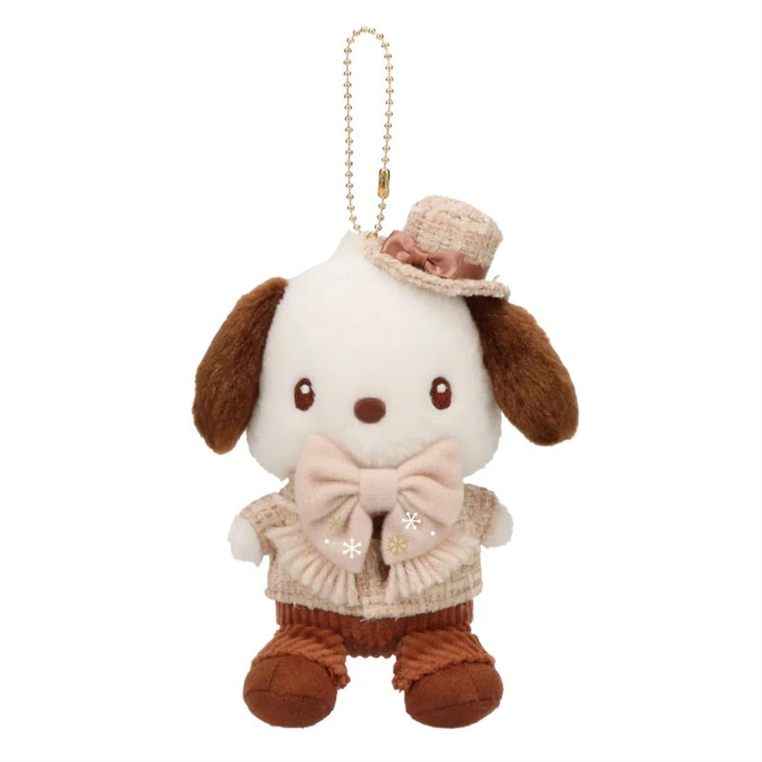 Sanrio Characters Winter Tweed Dress Keychain with Mascot