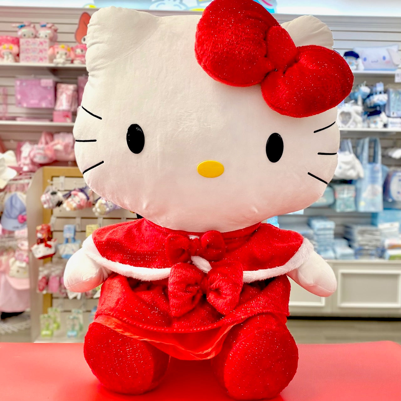 Hello Kitty Red Dress Cape Plush