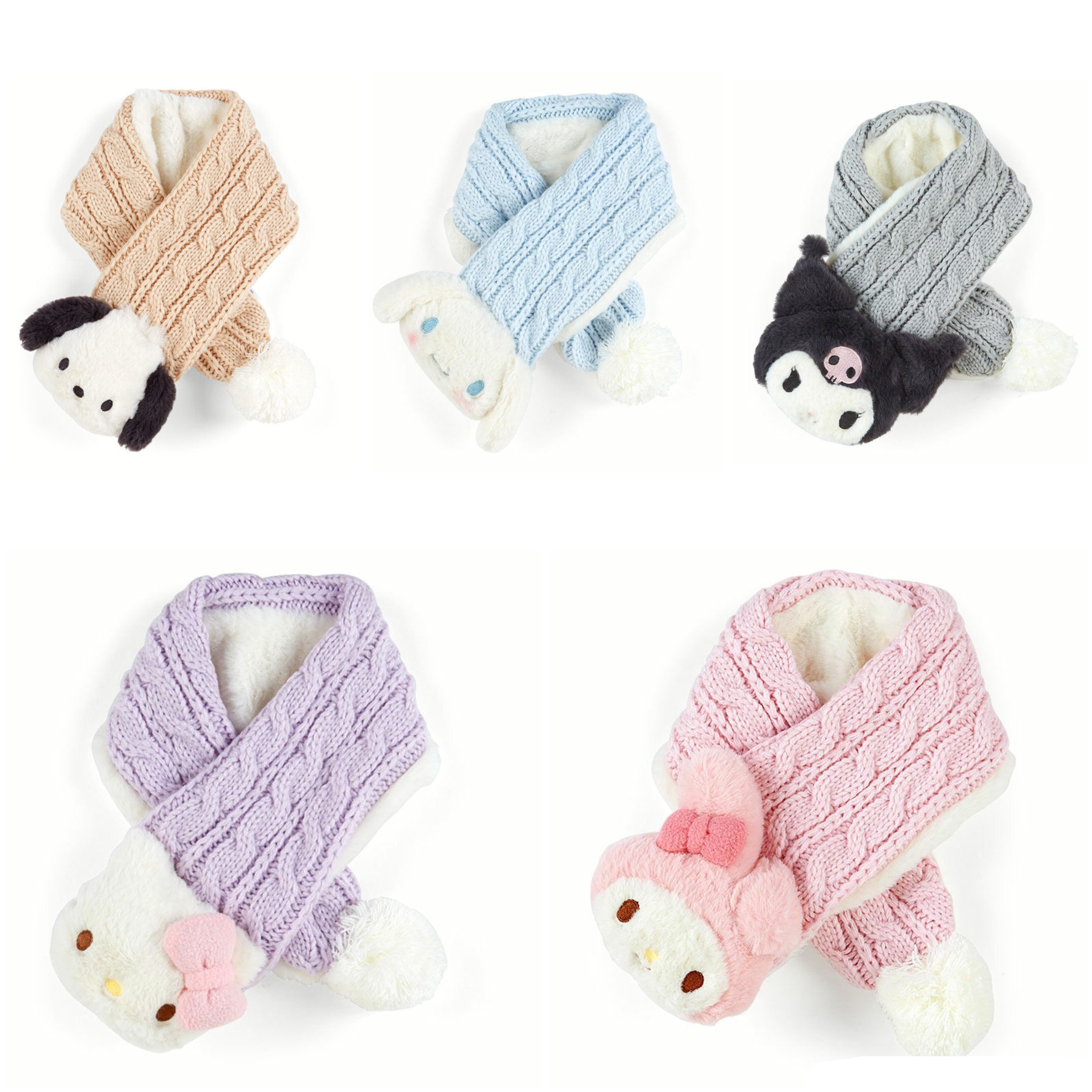 Sanrio Characters Knit Scarf