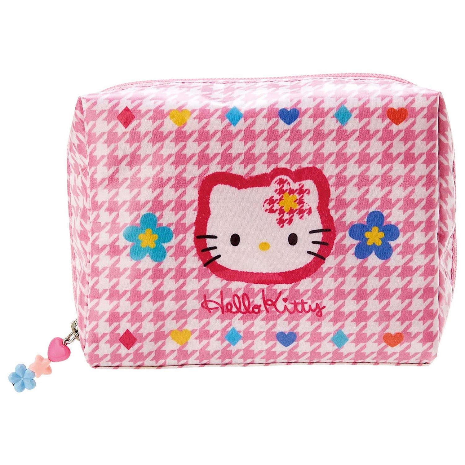 Sanrio Characters Floral Houndstooth Zipper Pouch