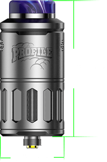 Profile RDTA - Clapton & Mesh RDTA - 25mm, 6.2ml, Best RDTA for Flavor