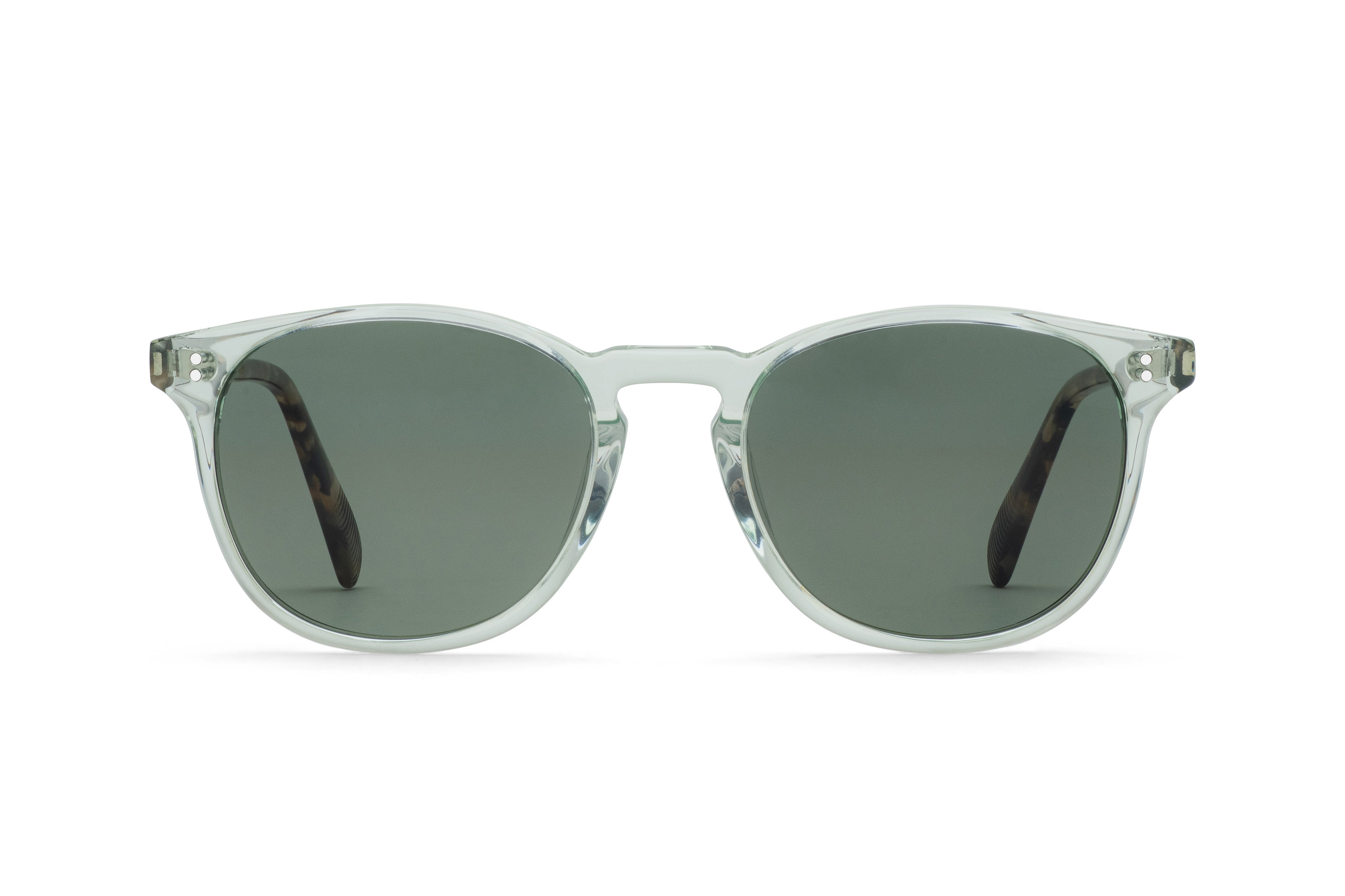 Rocket MTO P3 Classic Sage Crystal & Jaggery Tortoise with Green Polarized Lenses (Tortoise Returns)