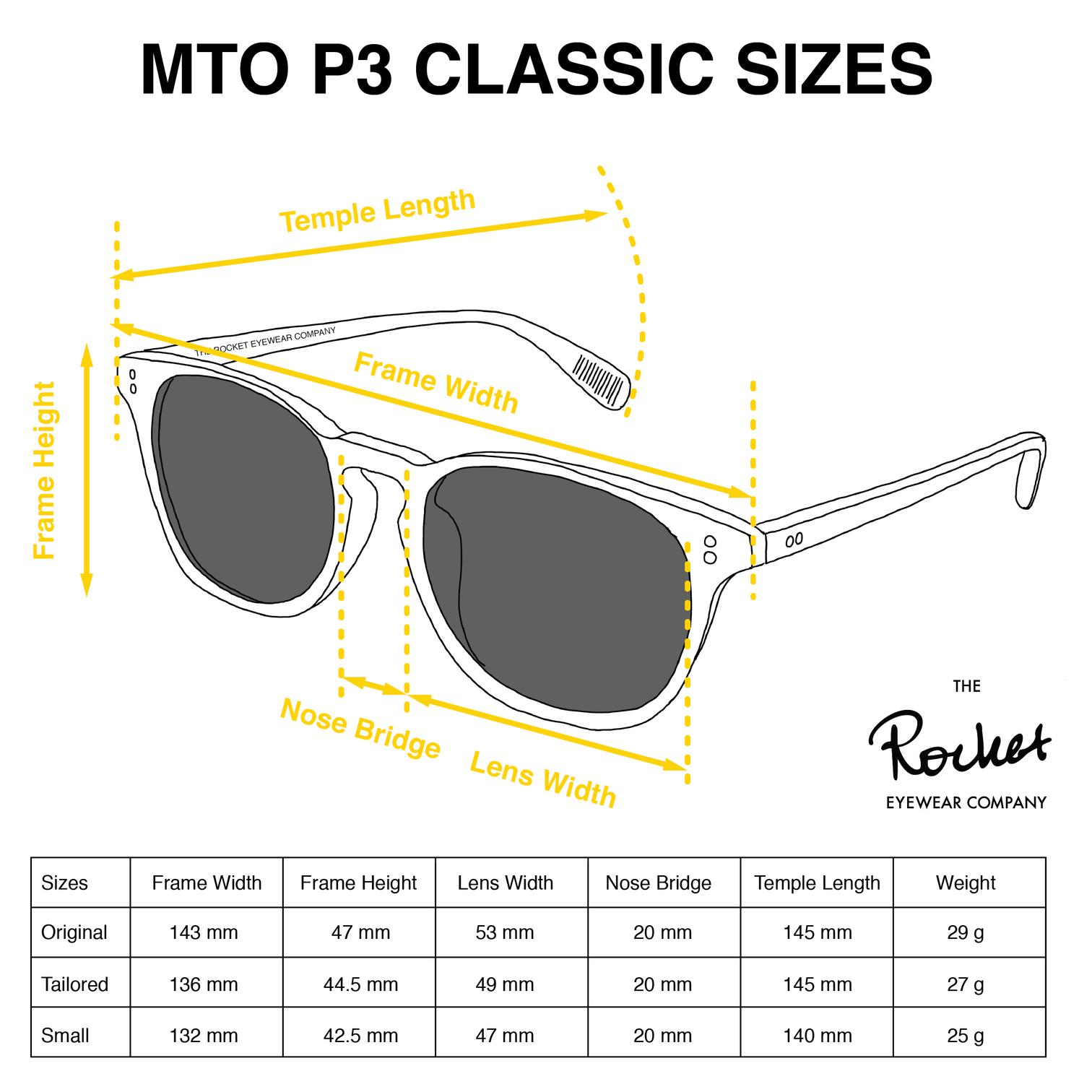 Rocket MTO P3 Classic Light/Medium Denim with Blue Polarized Lenses (Launch Edition)