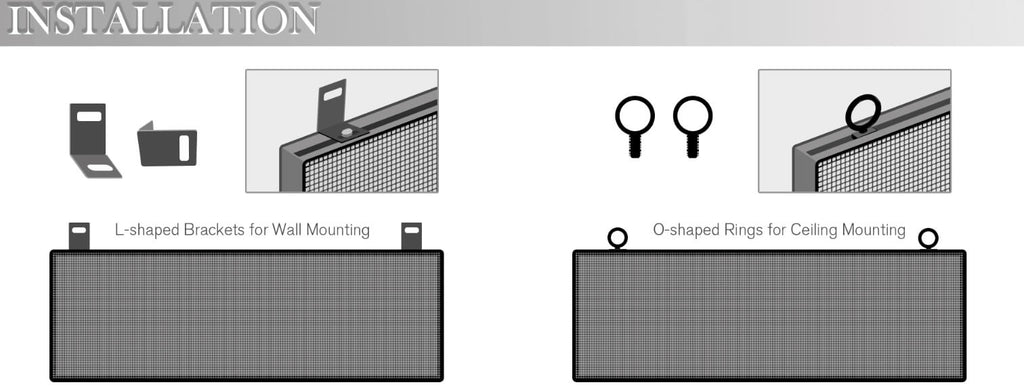 Multiple mounting ways for the led signs