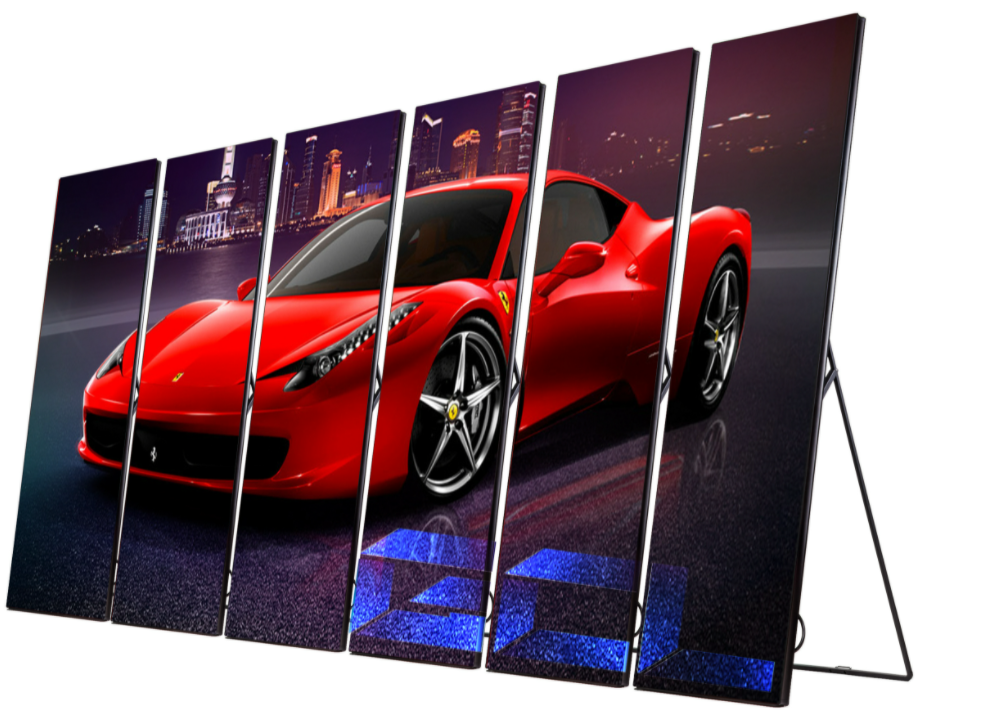 Full color standing floor indoor led advertising screen P2.5 poster led display