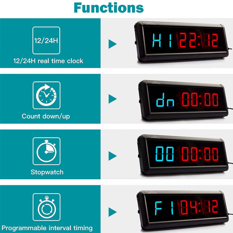 led timer clock