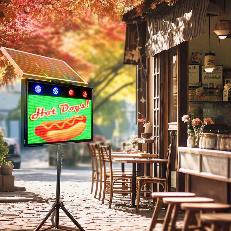 solar powered outdoor led signs