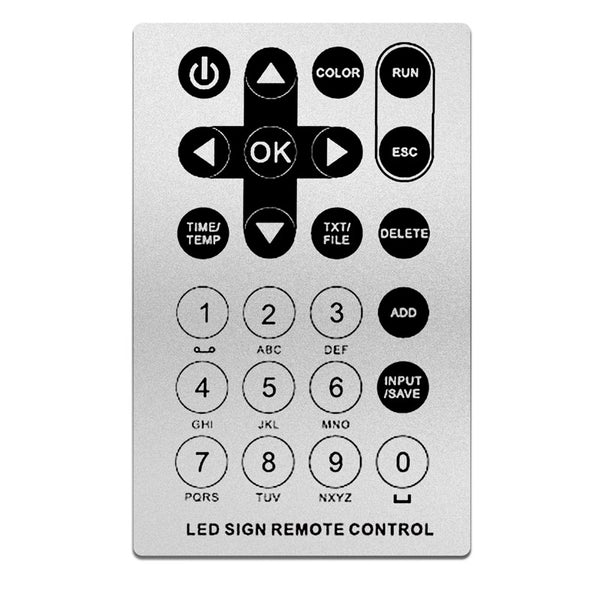 Remote led messages controller