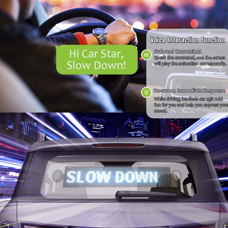 voice control car signs