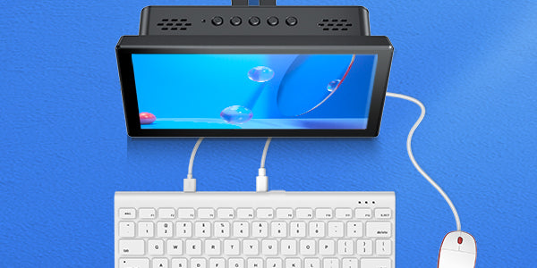 pour écran tactile Raspberry Pi 4 avec boîtier Moniteur 3,5 pouces 60 FPS  avec résolution 480 x 320 et mini ventilateur, dissipateur de chaleur, le