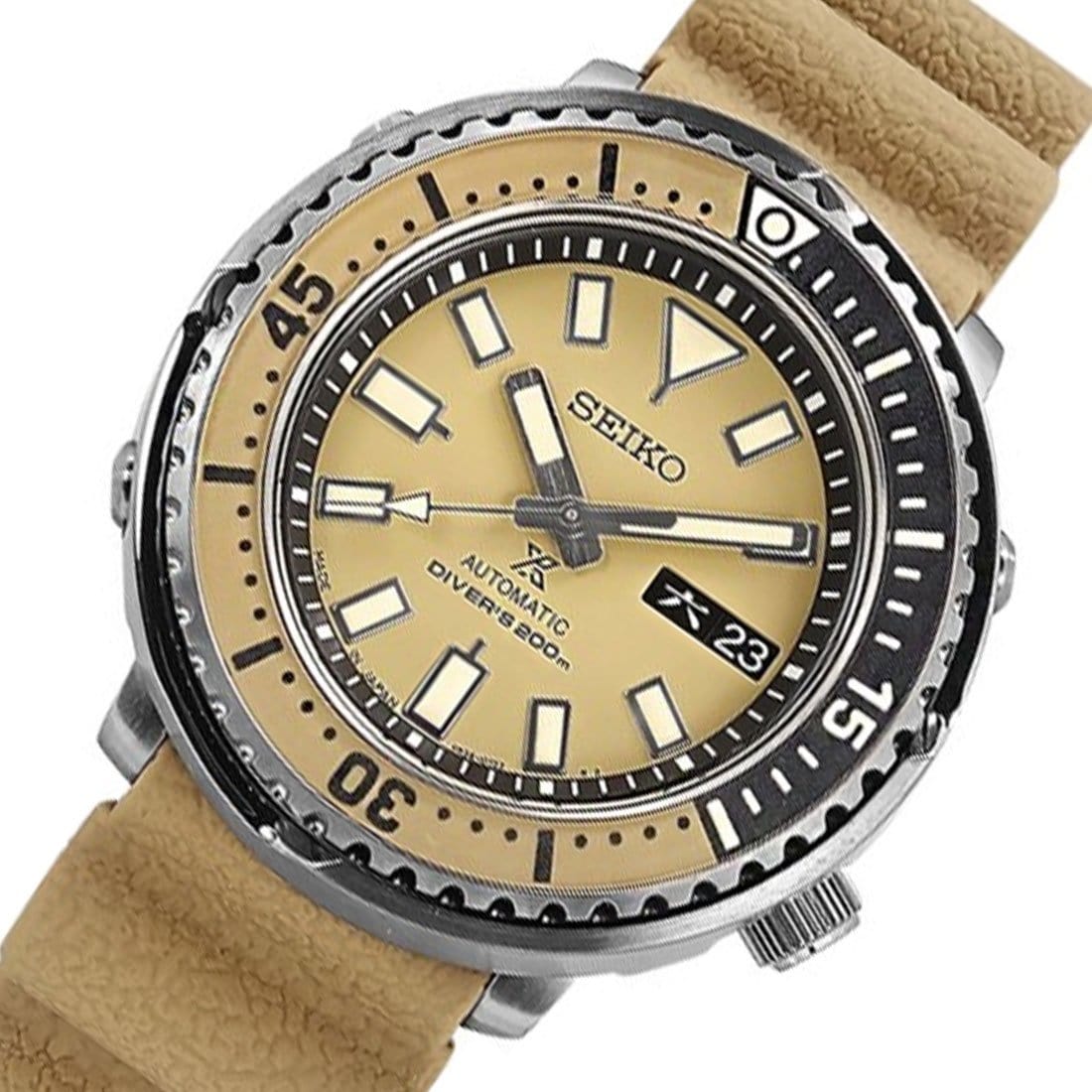 Seiko SRPE29J1 SRPE29J SRPE29 Prospex Urban Safari Automatic 24 Jewels Brown Dial Watch